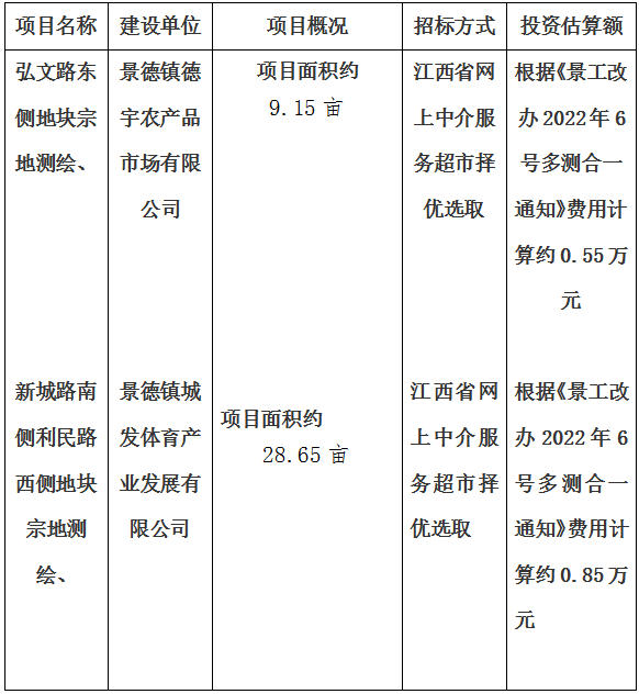 弘文路東側(cè)地塊、新城路南側(cè)利民路西側(cè)地塊，高鐵商務(wù)區(qū)建設(shè)大道（紅塔路）進行宗地測繪項目計劃公告